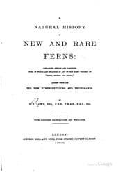 Tapa de A Natural History of New and Rare Ferns: Containing Species and Varieties ..