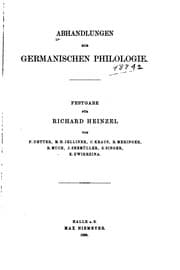 Tapa de Abhandlungen zur germanischen Philologie
