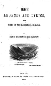 Tapa de Irish Legends and Lyrics, with Poems of the Imagination and Fancy