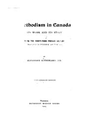 Tapa de Methodism in Canada: Its Work and Its Story