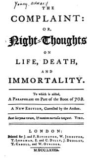 Tapa de The Complaint: Or, Night-thoughts on Life, Death and Immortality. To which is Added, a ..