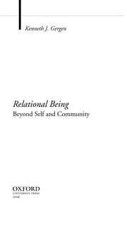 Tapa de Relational being