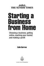 Tapa de Starting a business from home