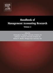 Tapa de Handbook of management accounting research