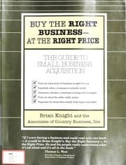 Tapa de Buy the Right Business: At the Right Price