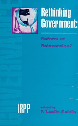 Tapa de Rethinking government