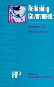 Tapa de Rethinking government