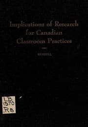 Tapa de Implications of research for Canadian classroom practices