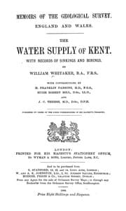 Tapa de The water supply of Kent