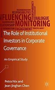 Tapa de The Role of Institutional Investors in Corporate Governance