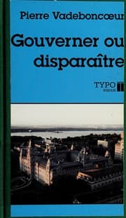Tapa de Gouverner ou disparaître