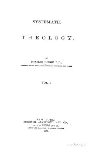 Tapa de Systematic Theology