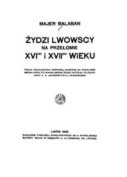 Tapa de Żydzi lwowscy na przełomie XVI-go i XVII-go wieku