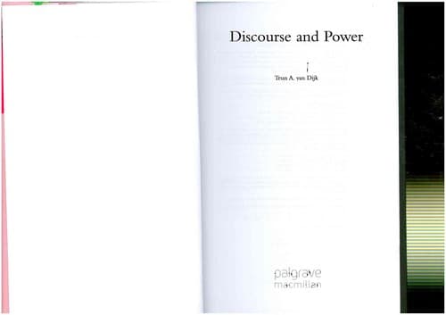 Tapa de Discourse and power