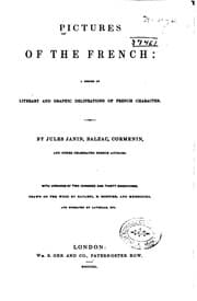 Tapa de Pictures of the French: A Series of Literary and Graphic Delineations of ..