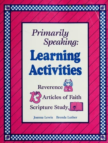 Tapa de Learning Activities (Primarily Speaking)