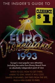 Tapa de The Insider's Guide to Euro Disneyland 1993