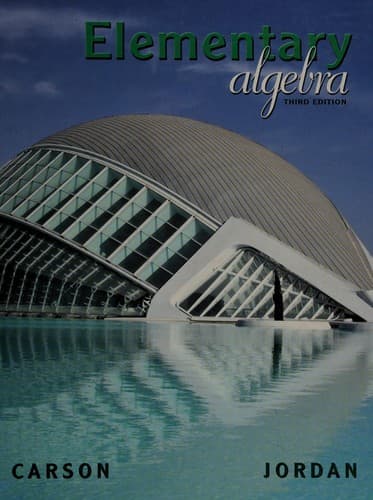Tapa de Elementary algebra