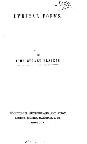 Tapa de Lyrical poems
