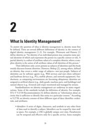 Tapa de Identity management