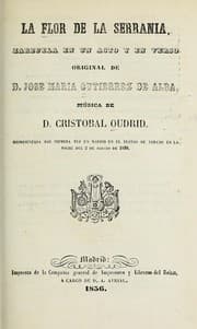 Tapa de La flor de la serranía