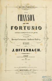 Tapa de La chanson de Fortunio