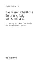 Tapa de Die wissenschaftliche Zuga nglichkeit von Kriminalita t