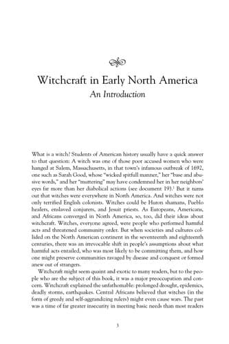 Tapa de Witchcraft in America