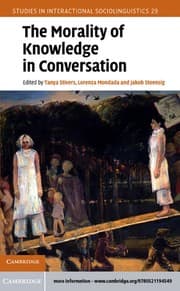 Tapa de The morality of knowledge in conversation