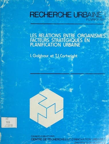 Tapa de Les relations entre organismes