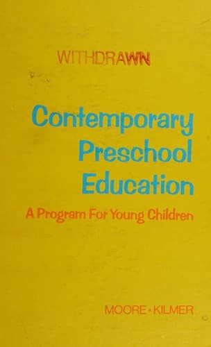 Tapa de Contemporary preschool education