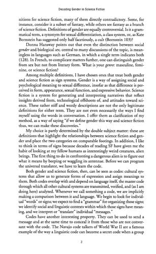 Tapa de Decoding gender in science fiction