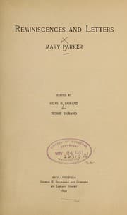 Tapa de Reminiscences and letters