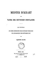 Tapa de Meister Eckhart der Vater der deutschen Speculation