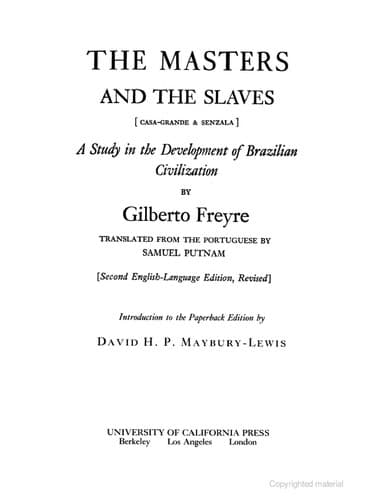 Tapa de The masters and the slaves =