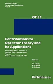 Tapa de Contributions to operator theory and its applications