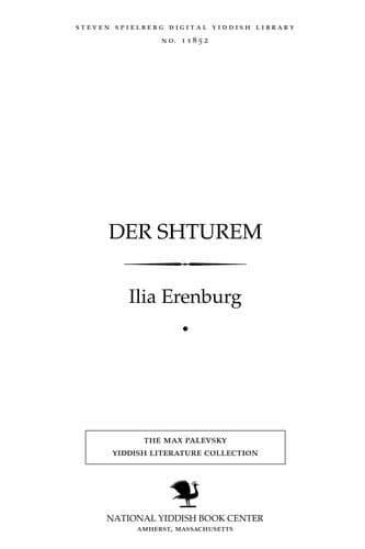 Tapa de Der shṭurem