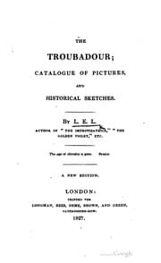 Tapa de The troubadour