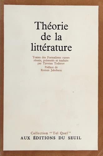 Tapa de Théorie de la littérature