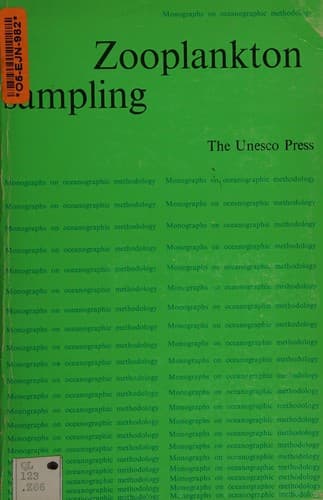 Tapa de Zooplankton Sampling (Monographs on Oceanographic Methodology : No 2)