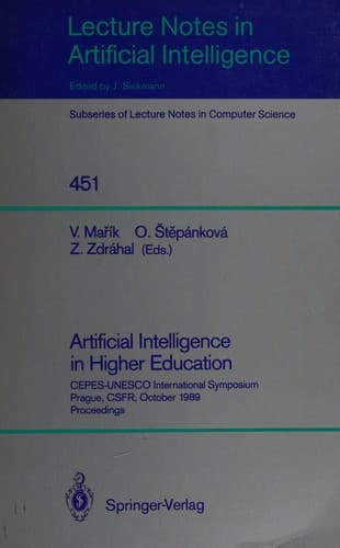 Tapa de Artificial intelligence in higher education