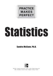 Tapa de Practice makes perfect statistics