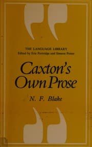 Tapa de Caxton's own prose