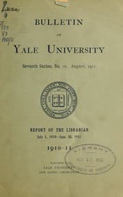 Tapa de Report of the librarian