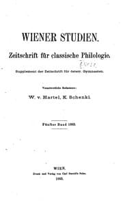 Tapa de Wiener Studien