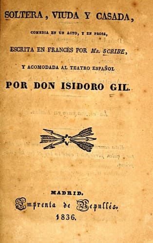 Tapa de Soltera, viuda y casada