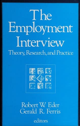 Tapa de The employment interview