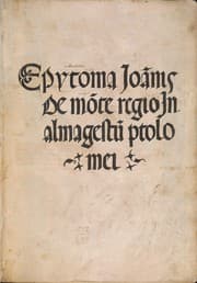 Tapa de Epytoma Ioa[n]nis de Mo[n]te Regio in Almagestu[m] Ptolomei