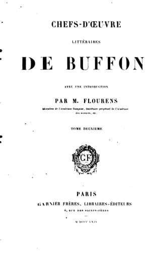Tapa de Chefs-d'oeuvre littéraires de Buffon