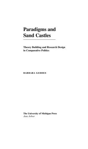 Tapa de Paradigms and Sand Castles